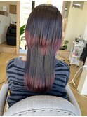 ハイライトカラーミルクティーベージュレイヤーカット