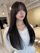 バベル アット フルリール 甲子園口(BABEL at fleurir)&nbsp;ラベンダーアッシュ髪質改善アッシュ顔まわり小顔カット韓国ヘア