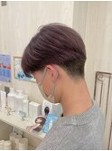 メンズブリーチカラーラベンダーグレージュ
