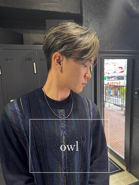 アウル 心斎橋(owl) センターパート/メンズカット/ハイライト/メンズカラー/カット