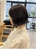 【レディース・大名】切りっぱなしボブ×前下がり×くびれ