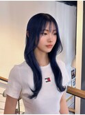 韓国系ブルーグレー☆/ブリーチカラー/神戸元町