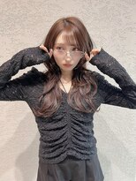 ロンド アンブル 四条烏丸(Lond ambre)&nbsp;韓国/艶ブラウン/ハッシュカット/前髪