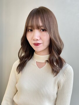 エアー 青山(AIR) 透明感カラーアッシュグレージュレイヤーカット髪質改善