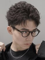 レタッチ バイ フィフス 銀座(RETOUCH by fifth) 銀座フェザーショートフェザーパーマセンターパート刈り上げ七三