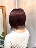 〇トーンアップ＆スタイルアップの暖色ミニボブ