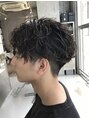 ウェイビーエフティフィフス 横浜西口(WAVEY ft.fifth) ショート×無造作パーマ(横浜西口/波巻きパーマ/メンズ)