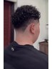 【Men’sBarber】メンズカット+スキンフェード+パーマ+眉毛カット+眉毛剃り