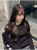 韓国レイヤーカット/顔周り/ショコラベージュ/古荘竜生