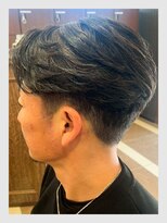 クリアオム 春日部(CLEAR homme) メンズ ツーブロック毛流れショート センターパート