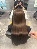 キング 京橋店(K!ng)&nbsp;縮毛矯正髪質改善レイヤーカットハッシュカットダブルカラー