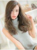 外国人風オリーブグレージュウェーブパーマ越谷20代30代40代a!