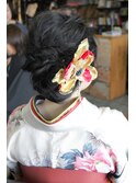 高校卒業式☆袴向けルーズ編み込みアレンジ