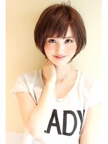 レウナ 外苑前(Reuna)&nbsp;大人可愛い 小顔ひし形ショート 30代40代人気 黒髪でも可愛い