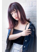 ヘアーアートシフォン 池袋西口店(Hair art chiffon)&nbsp;濡れ髪ダークグレージュ透け感ハイライトニュアンスカラー