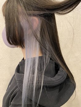 ヘアー リラクゼーション ドロップ(Hair relaxation drop)の写真/地肌にも優しいオーガニック成分でダメージレスに理想の色合いを実現！透明感抜群のイルミナカラーも取扱◎