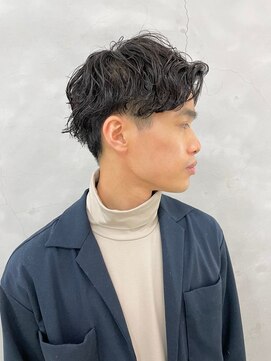 エンドリンク(endlink) メンズ春パーマ×かきあげバング