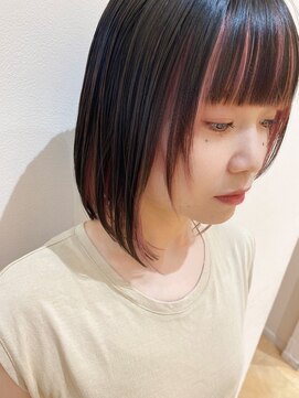 モリオ フロム ロンドン イオンモール 熊本店(morio FROM LONDON) 【morio熊本】インナーカラーピンク.k