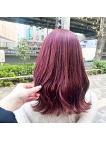 ミシェリー(misherry)&nbsp;チェリーブラウンイメチェンカシスうる艶感紫韓国ミディアム中国