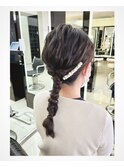 タイトポニーアレンジ