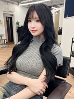 ピープスアンドスー 表参道 渋谷(Peeps&Suu.) 韓国ヘア/ワンホンヘア/ブルーブラック/重めレイヤーカット