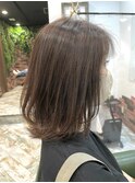 20代30代40代大人可愛い/アッシュオリーブベージュ/縮毛矯正