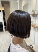 秋スタイル☆前下がりボブ
