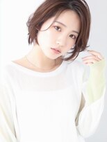 ブロッサム 東久留米店(Blossom)&nbsp;大人美人前髪ボブウルフ外国人風カラーフェミニンモード