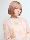 黒髪/グレーベージュ/レイヤーロング/前髪パーマ[新宿駅]
