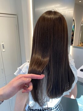 ジーナ 船橋(Zina) 髪質改善＊ロングレイヤーグレーベージュ＊美髪【Zina船橋】