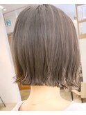 ボブ/レイヤーカット/髪質改善/ウェットヘア/オリーブベージュ