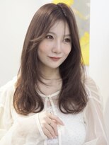 レイヤーカットマロンベージュニュアンスカラーくすみベージュ