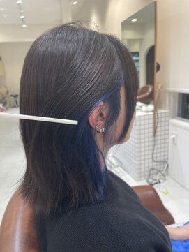 ファスナーグランデ(fustener grande) イヤリングカラー×緑にならないブルー