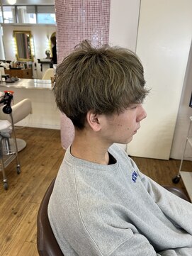 コワファースト 別府 10代20代　チャコールグレー×マッシュショート　別府/大分