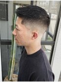 短髪 × フェード