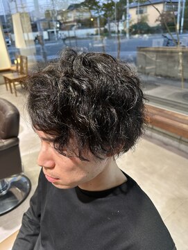 ツイストスパイラルパーマウルフ