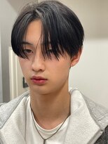 アンサー 原宿(ANSWER)&nbsp;メンズ髪質改善縮毛矯正シースルーセンターパート韓流ヘア