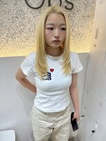 オプス 大名店(Ops) ☆憧れのホワイトブロンド×レイヤーセミロング