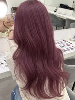 アイトーキョーエス 渋谷(AI TOKYO S)&nbsp;ブリーチなしダブルカラーラベンダーピンク髪質改善レイヤー前髪