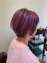 リアン 大森店(Rian)&nbsp;丸みコンパクトショート×30代こなれチェリーカラー