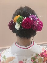 振袖や袴に似合うヘアセット