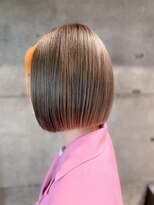 グランアージュ 池袋東口店(grandage)&nbsp;オレンジフェイスフレーミング×ことりベージュボブ/池袋