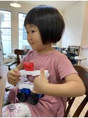 キッズボブカット【ヘアセット　立川/立川南/八王子/エクステ】