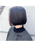 キレイなラインのショートボブ