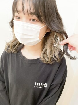 ネオリーブアイム 横浜西口店(Neolive aim) ホワイトベージュ インナーカラー 【横浜】