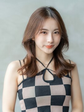 ハバナ 渋谷(HAVANA) サラツヤロング/ヌーディーカラー/顔まわりレイヤー/髪質改善