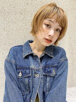 マイル 渋谷(mile)&nbsp;顔まわりレイヤー×オレンジベージュ