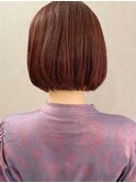 イロリドカラー+カットボブグラデーション