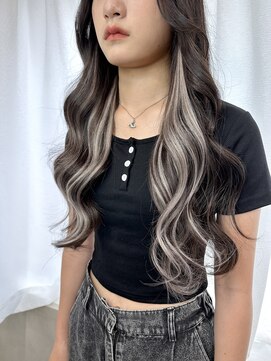 アルマバイロサ(ALMA by ROSA) インナーエクステ×ホワイトシルバー/担当rui