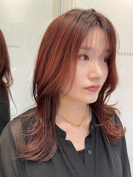 ジルバイジアン(JILL by GIEN) ロングウルフ/くびれロング/オレンジブラウン